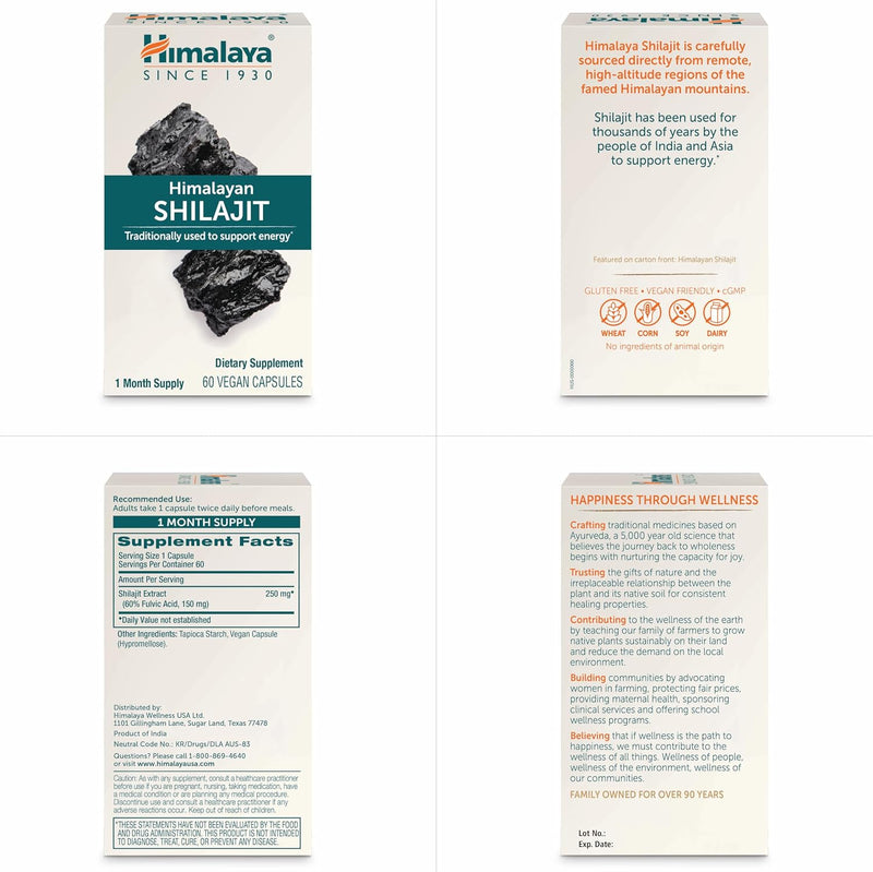 Himalaya Shilajit - Herbal Energy Supplements with Fulvic Acid and 85+ Trace Minerals, from Shilajit Resin-7