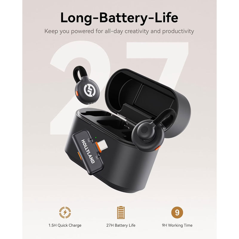 Hollyland LARK M2S 2-Person Wireless Duo Lavalier Microphone-6