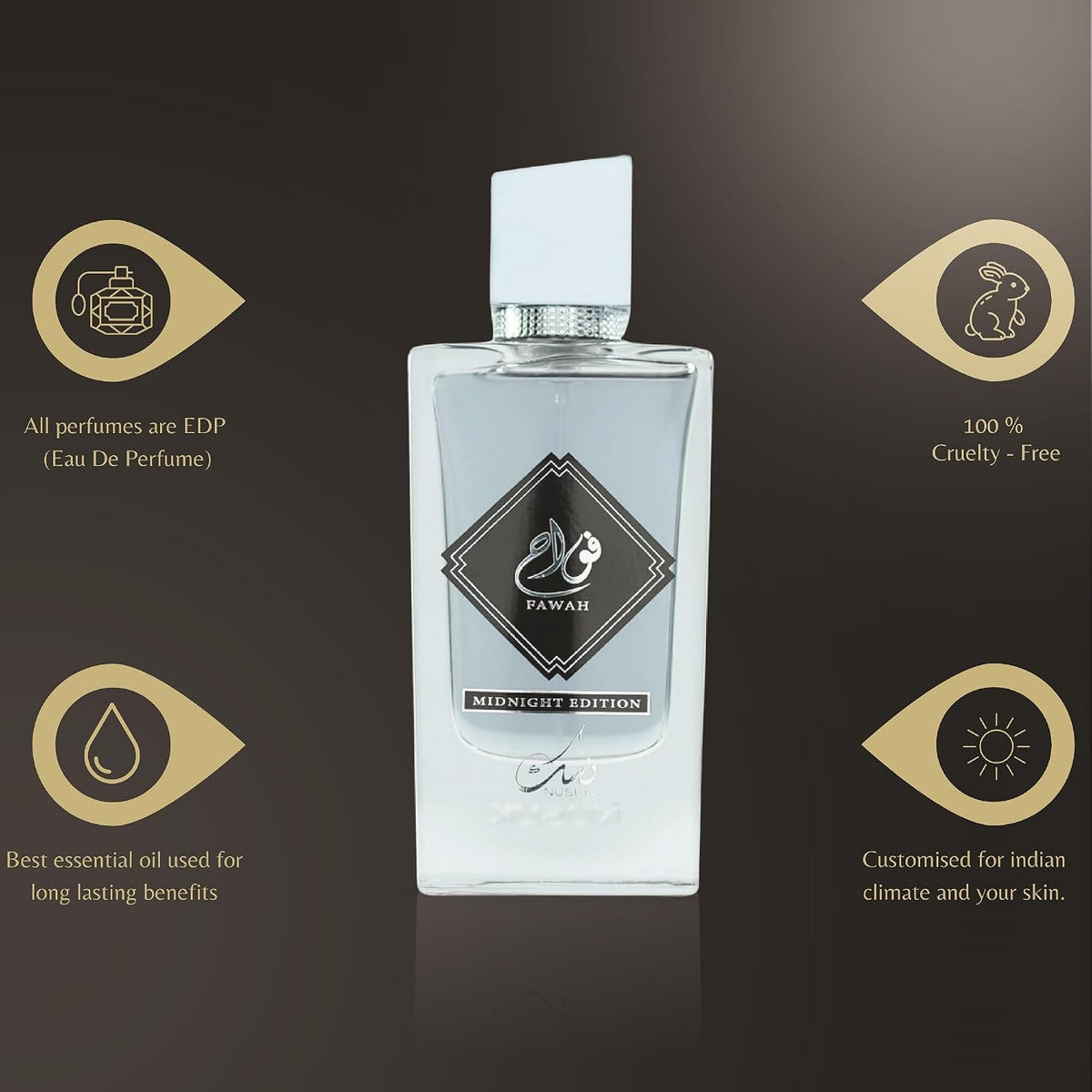 Nusuk Fawah Midnight | Eau De Perfume Unisex|  100ml-6