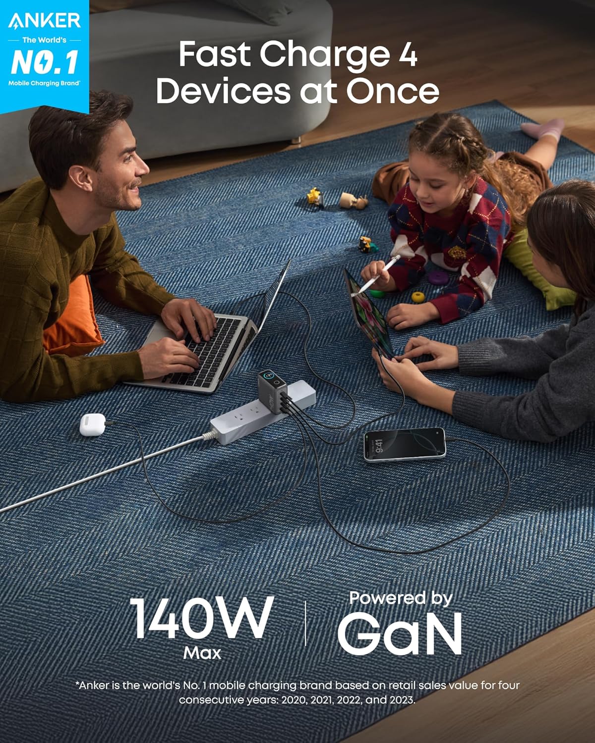 Anker 140W 4-Port GaN MacBook Charger-2
