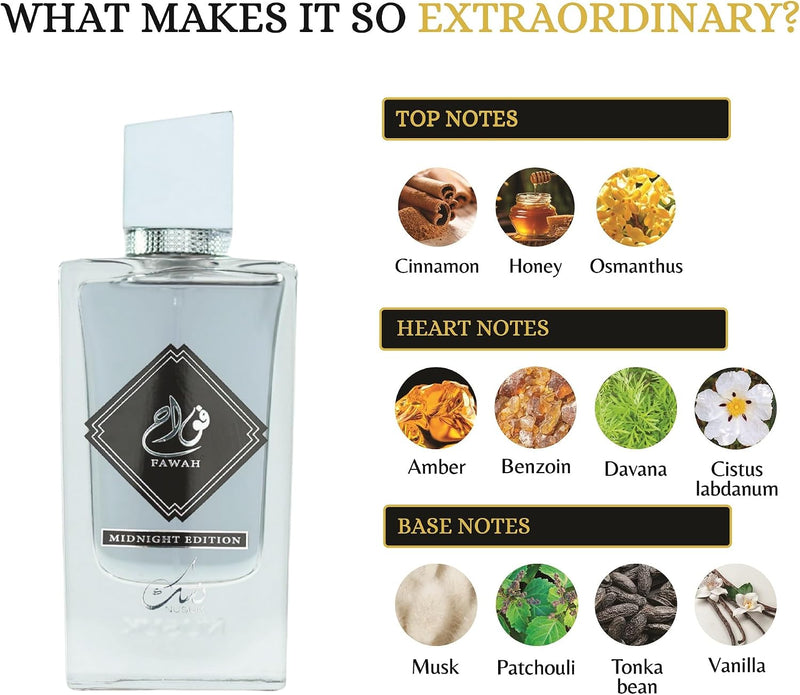 Nusuk Fawah Midnight | Eau De Perfume Unisex|  100ml-5