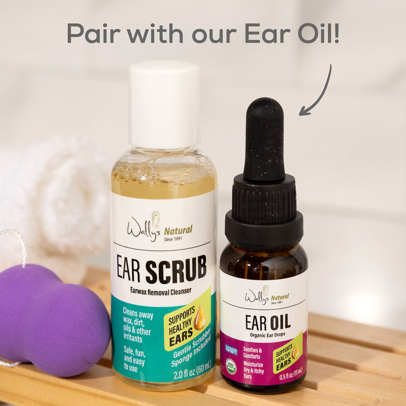 Wally’s Natural Adult Ear Scrub – Gentle Ear Cleansing Formula, 2 fl oz | Made in USA-4