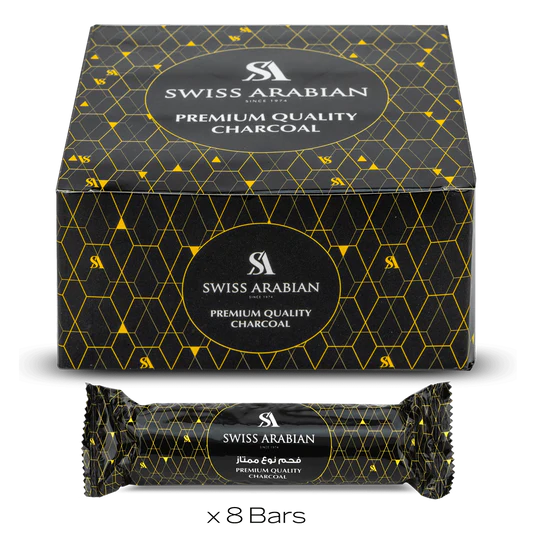 Charcoal Bars (8 Count), Swiss Arabian Premium – Quick-Ignite & Long-Burning for Bakhoor & Oud-1