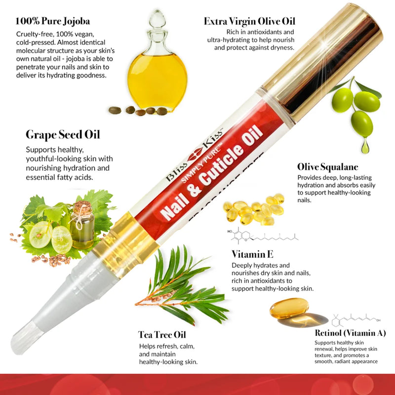 Bliss Kiss Simply Pure™ Fragrance-Free Hydrating Nail & Cuticle Oil Pen-9