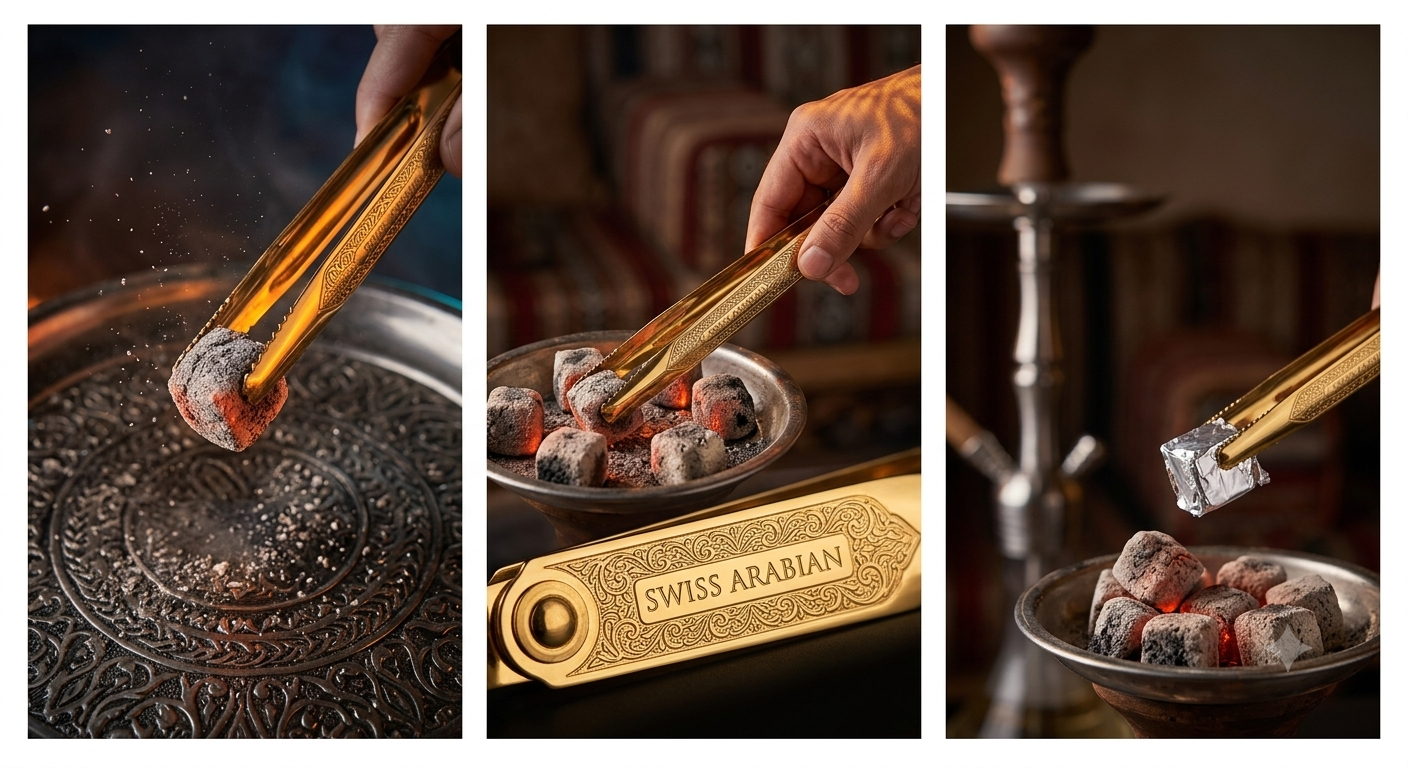 TONG, Swiss Arabian, Crafted for charcoal movement and heat distribution