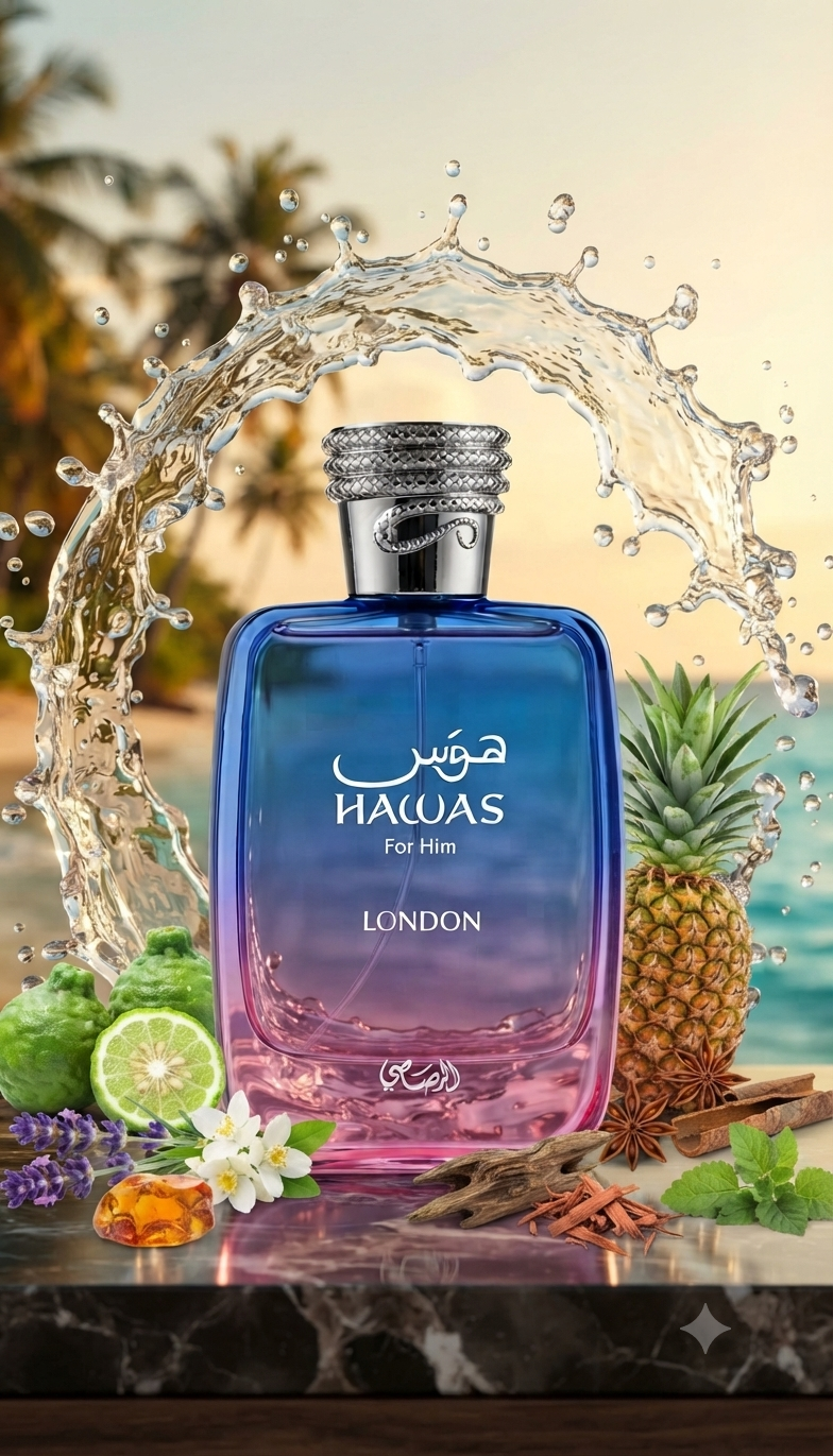 RASASI Hawas London – Spicy, Fruity, Floral, Amber – Eau de Parfum Spray-2