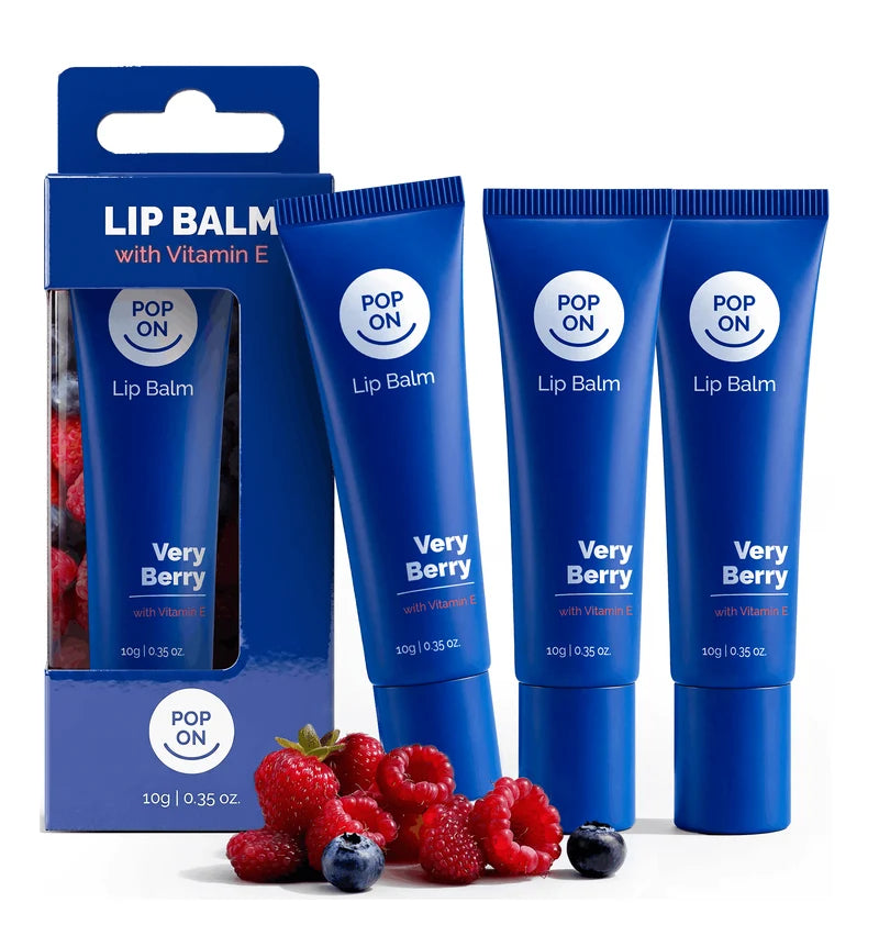 Pop On Lip Balm, Deep Hydration, Nourishing Oils, Smooth Glide, Vitamin E, USA.