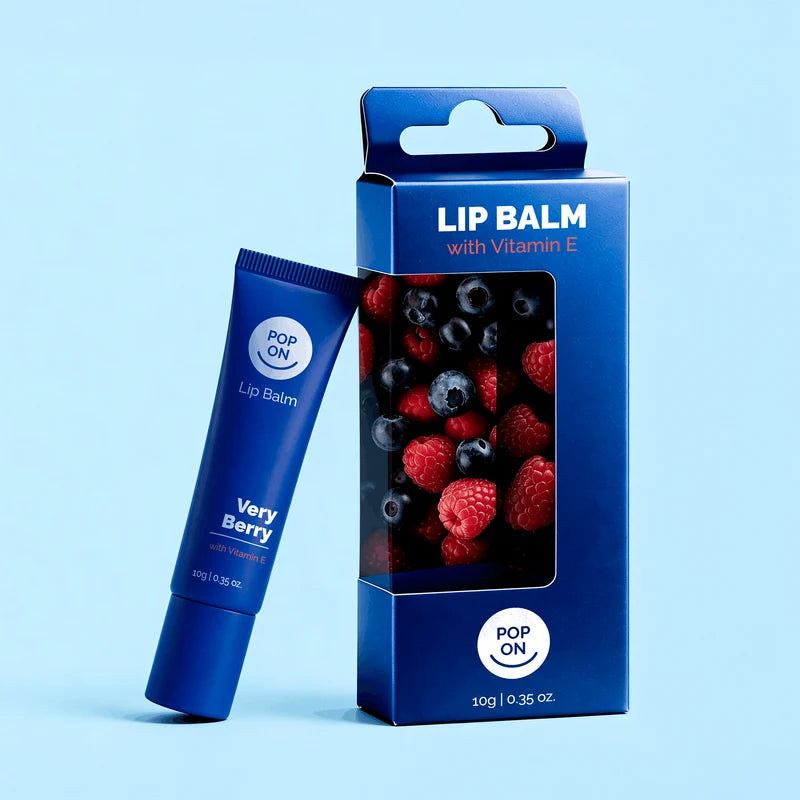 Pop On Lip Balm, Deep Hydration, Nourishing Oils, Smooth Glide, Vitamin E, USA.