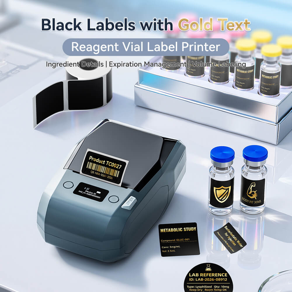 NIIMBOT M2 Label Maker with Tape 2Inch Thermal Transfer Support Color Ribbon Printing-11
