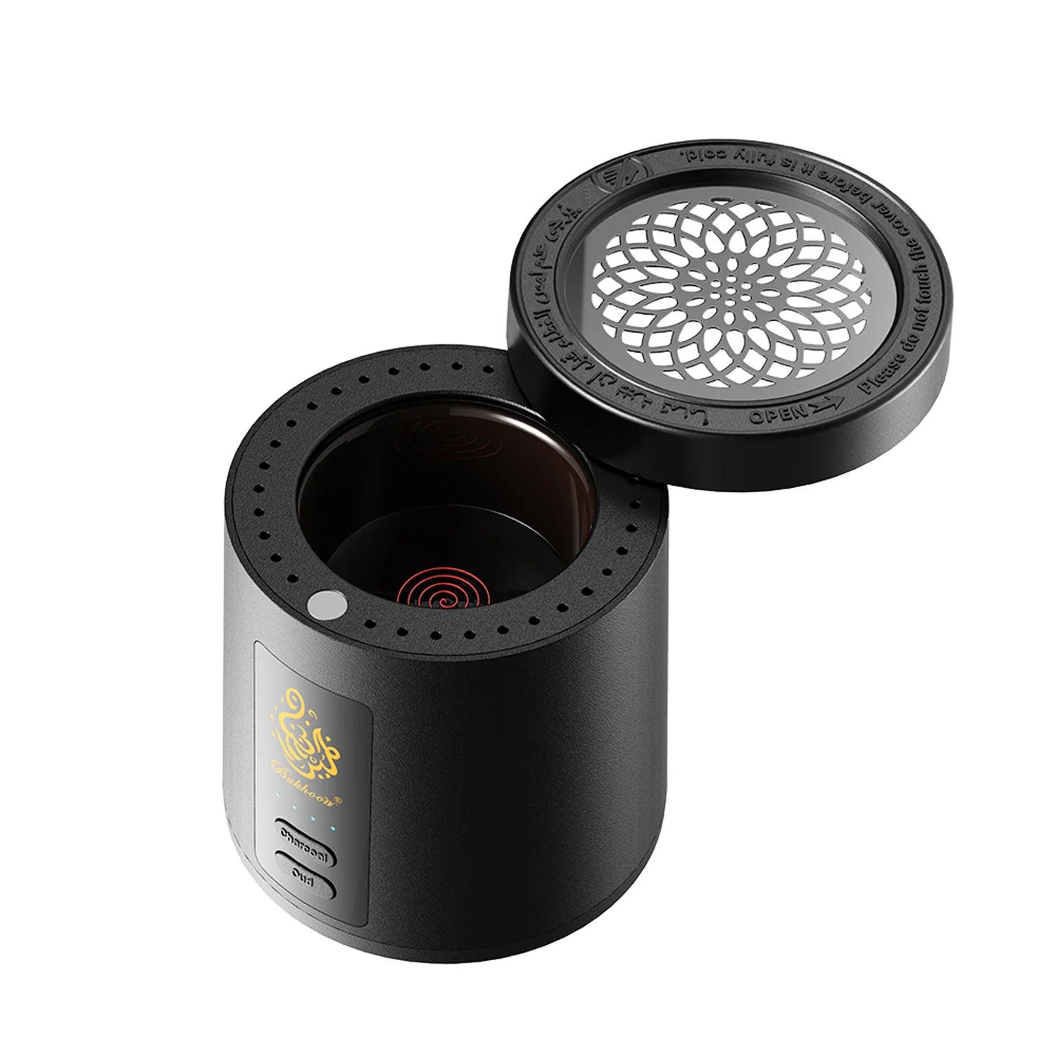 2-in-1 Electric Bakhoor Burner for Charcoal & Oud – Portable Electric Mabkhara Incense Burner (B39)-1