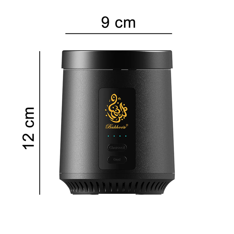 2-in-1 Electric Bakhoor Burner for Charcoal & Oud – Portable Electric Mabkhara Incense Burner (B39)-10