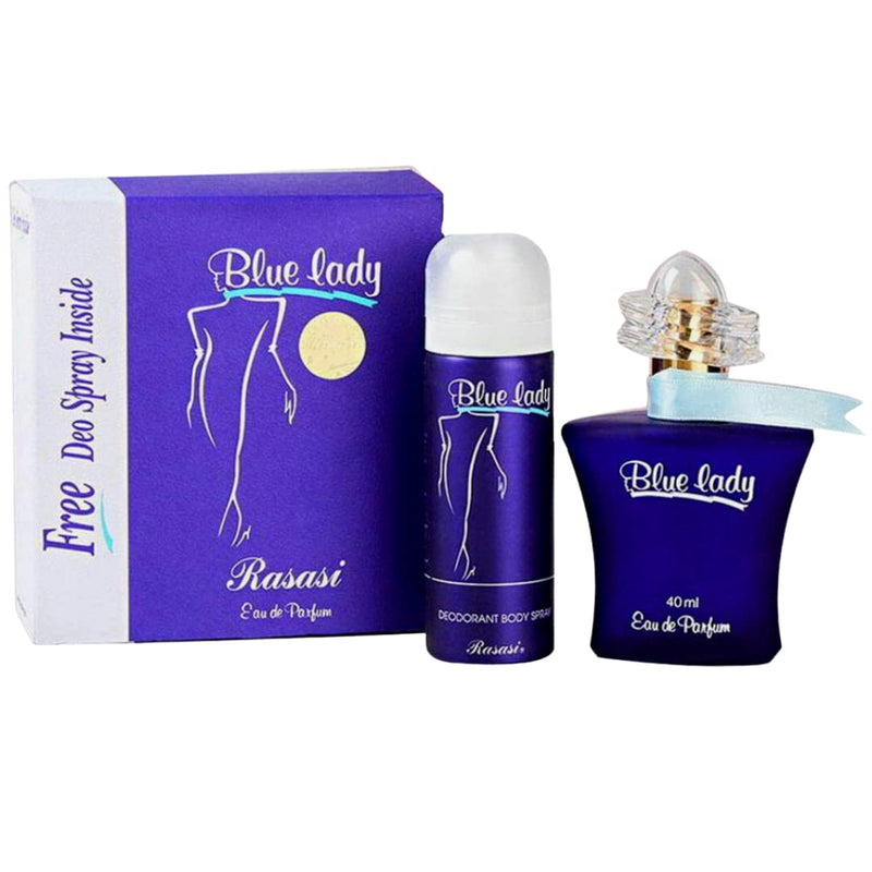 RASASI Blue lady for Women EDP-40ml with Deo-2