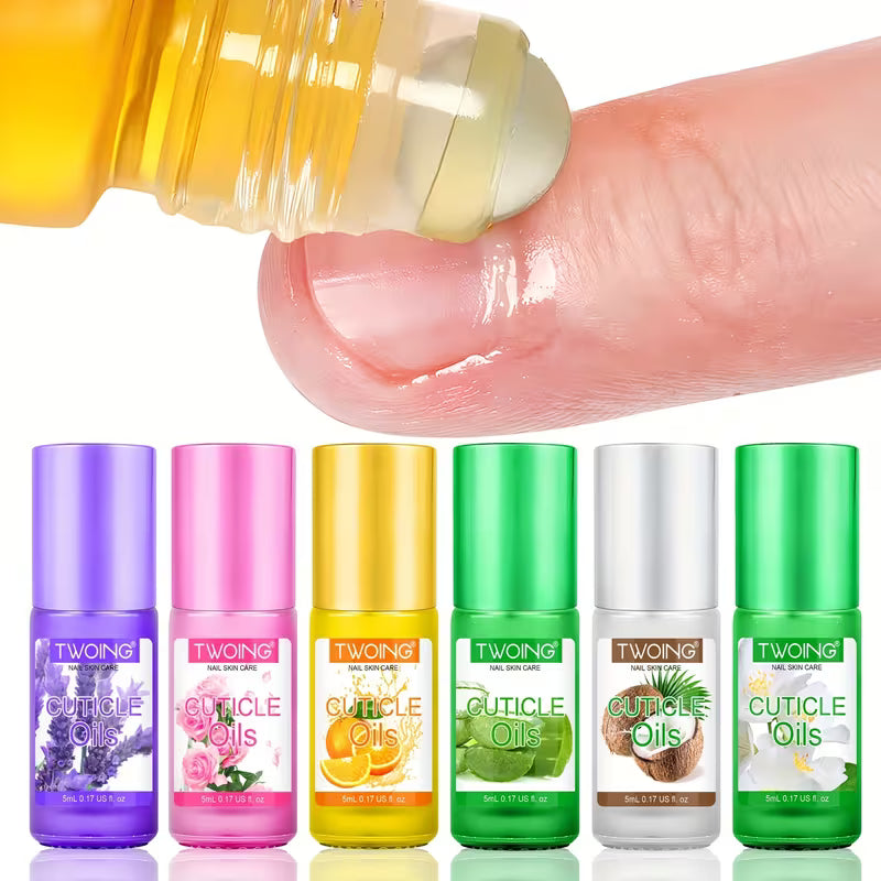 Daily Nail Care, Cuticle Oil Nail Natural Rose Nutrition Oil Plant Essential Oil Jojoba Oil for Cuticles Dead Skin And Damaged Nail for Women, 5ml