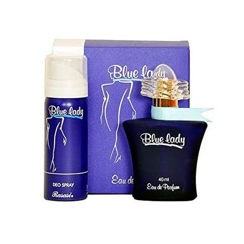 RASASI Blue lady for Women EDP-40ml with Deo-4