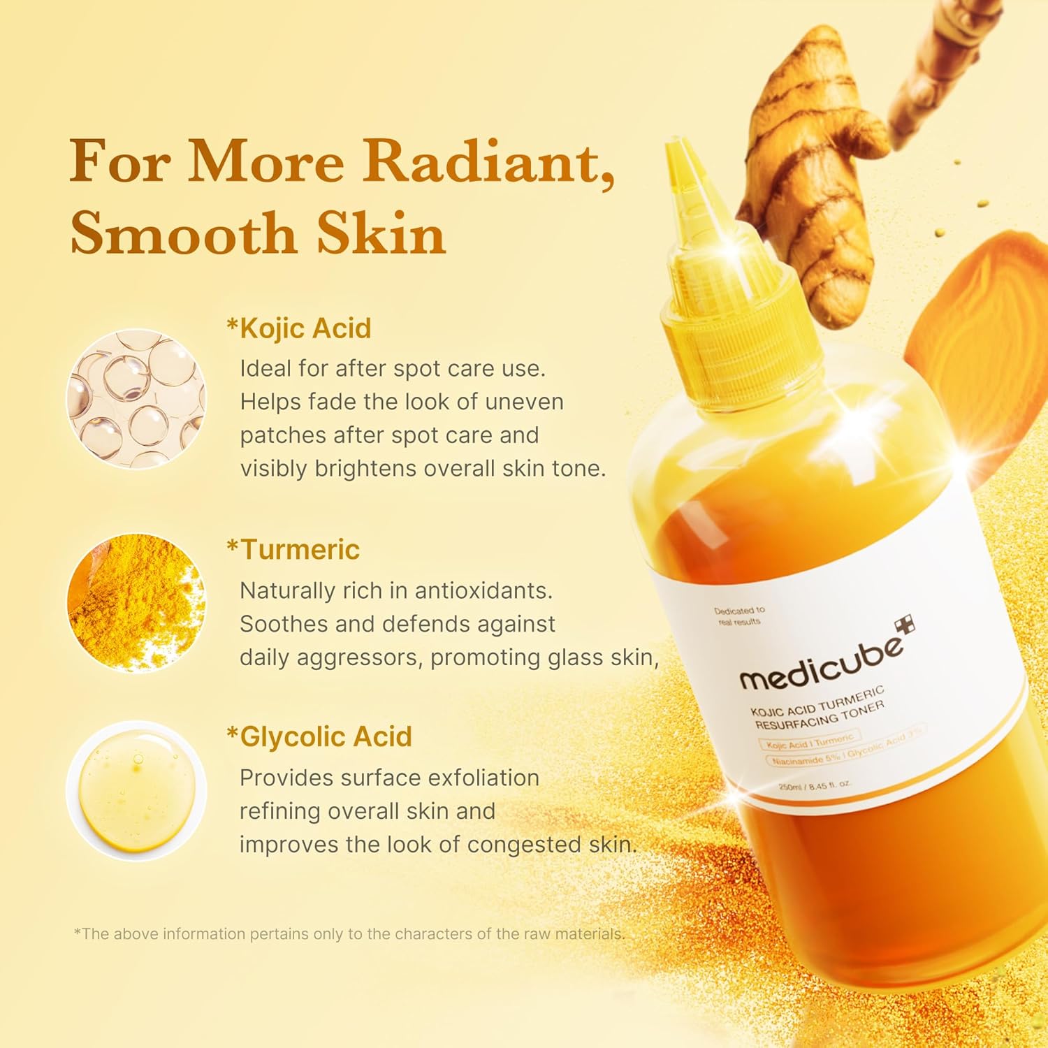 Medicube Kojic Acid Turmeric Smoothing Toner for Face & Body-3