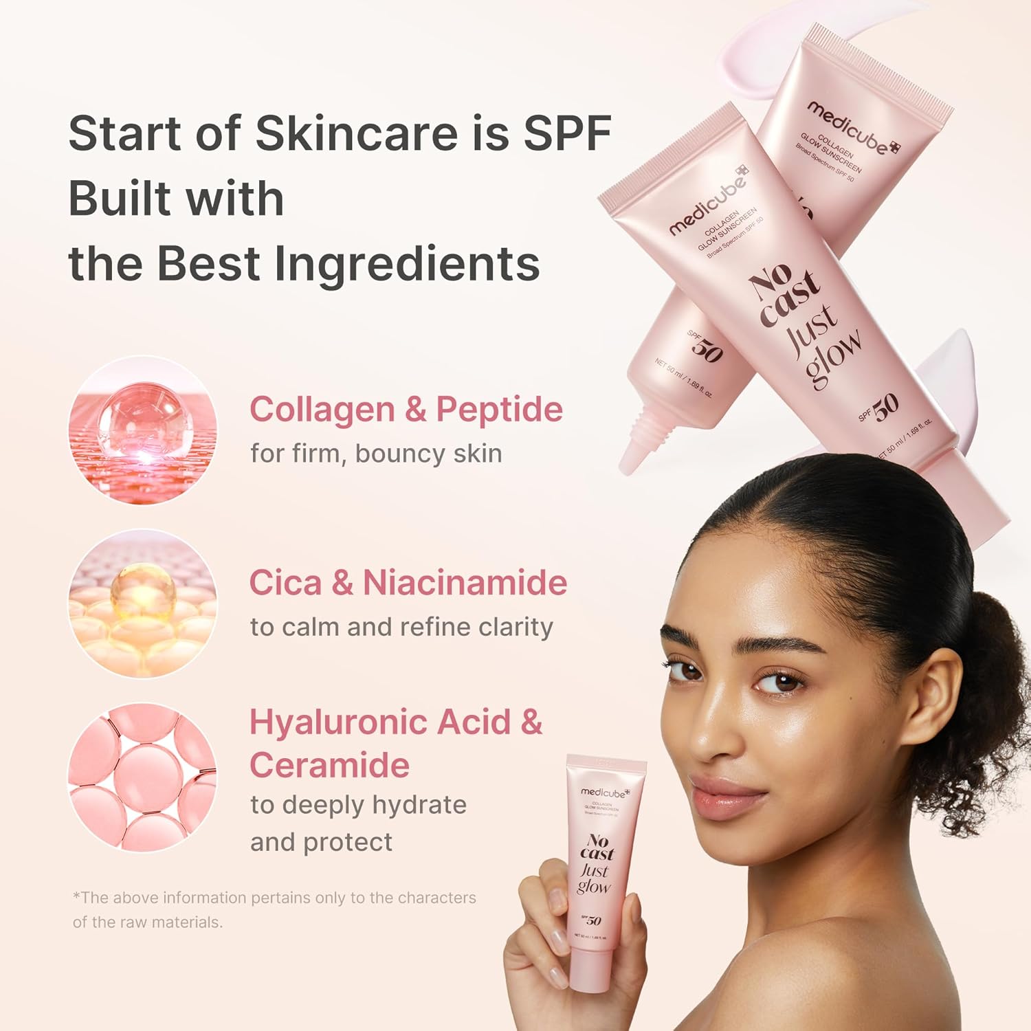 Medicube Sunscreen No Cast Just Glow Collagen-3