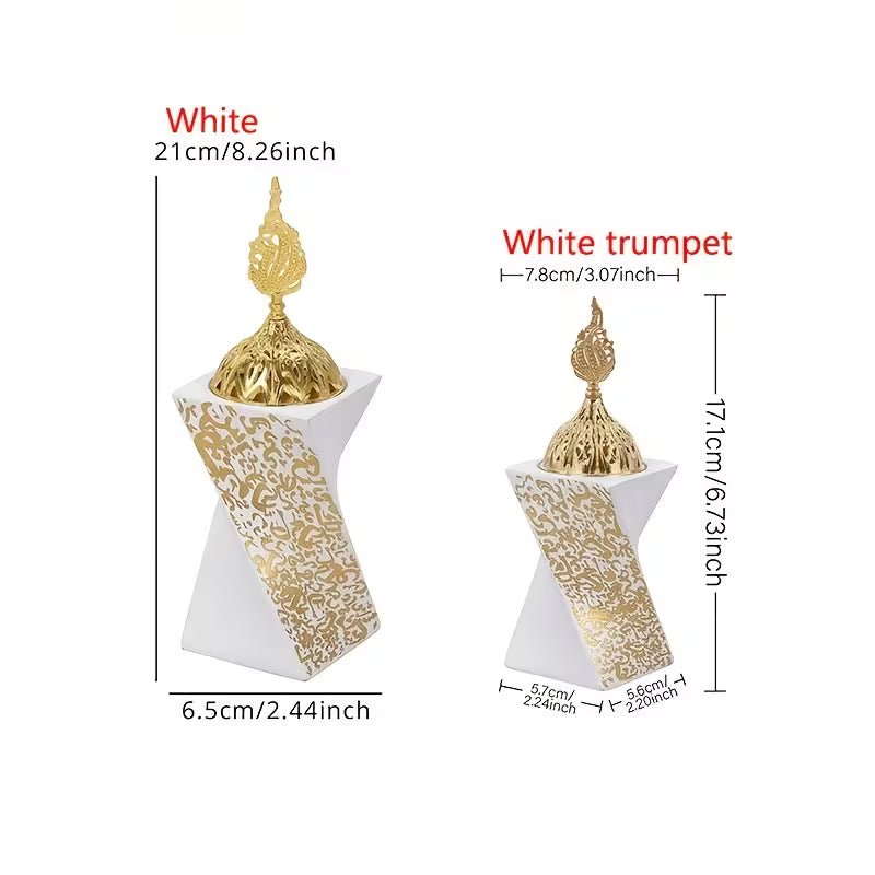 Creative Incense Holder Resin Bedroom Decoration Retro Aroma Burner Suitable for Office Desktop Decoration-3