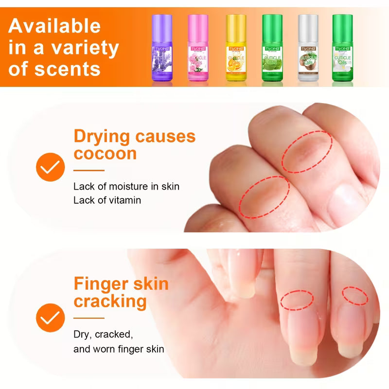 Daily Nail Care, Cuticle Oil Nail Natural Rose Nutrition Oil Plant Essential Oil Jojoba Oil for Cuticles Dead Skin And Damaged Nail for Women, 5ml-4