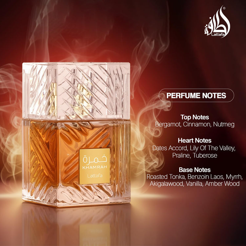Lattafa Khamrah - Vanilla, Warm Spicy, Amber, Cinnamon - Eau de Parfum Long-Lasting-4