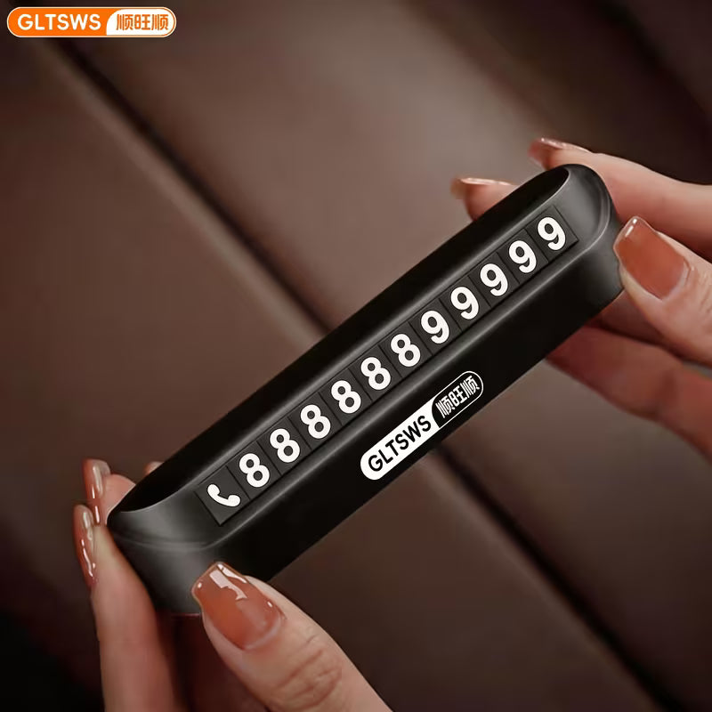 Temporary Car Parking Number Plate, ABS Made, High Temperature Resistant, Equipped with 5 Sets of Digits, Must-Have Car Item-6