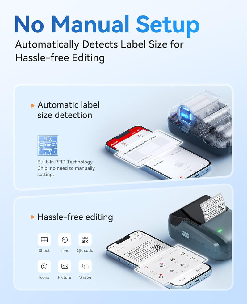 NIIMBOT B1 Label Maker with Auto Identification-7