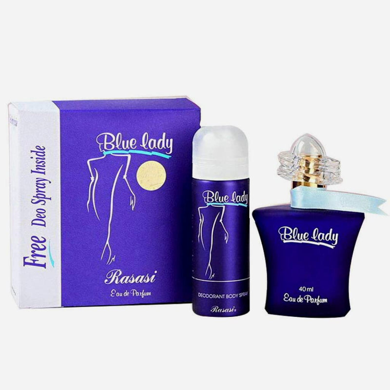 RASASI Blue lady for Women EDP-40ml with Deo-7