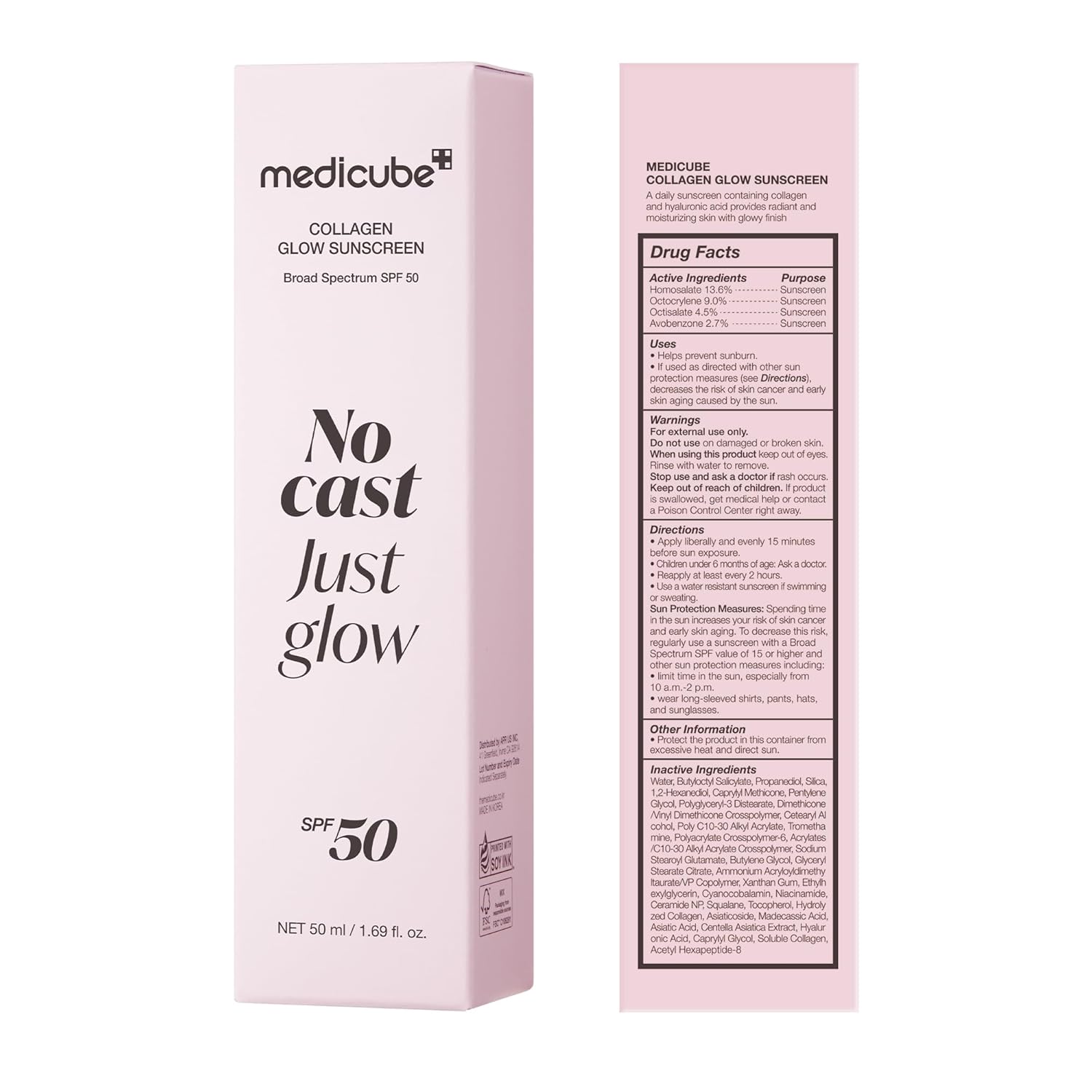 Medicube Sunscreen No Cast Just Glow Collagen-9