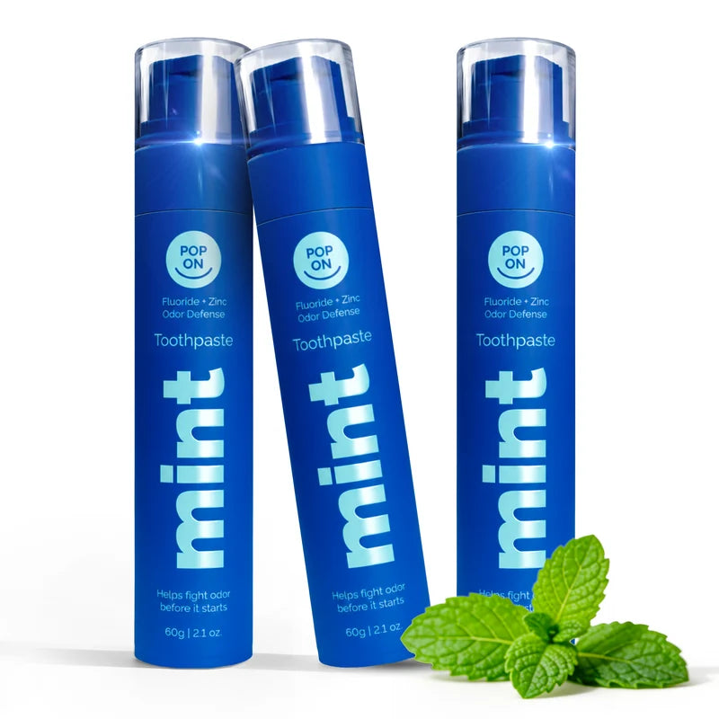 Pop On Whitening Toothpaste, Gentle Whitening, Fluoride Cavity Care, Fresh Mint Flavor, Smooth Foaming Clean, USA-1