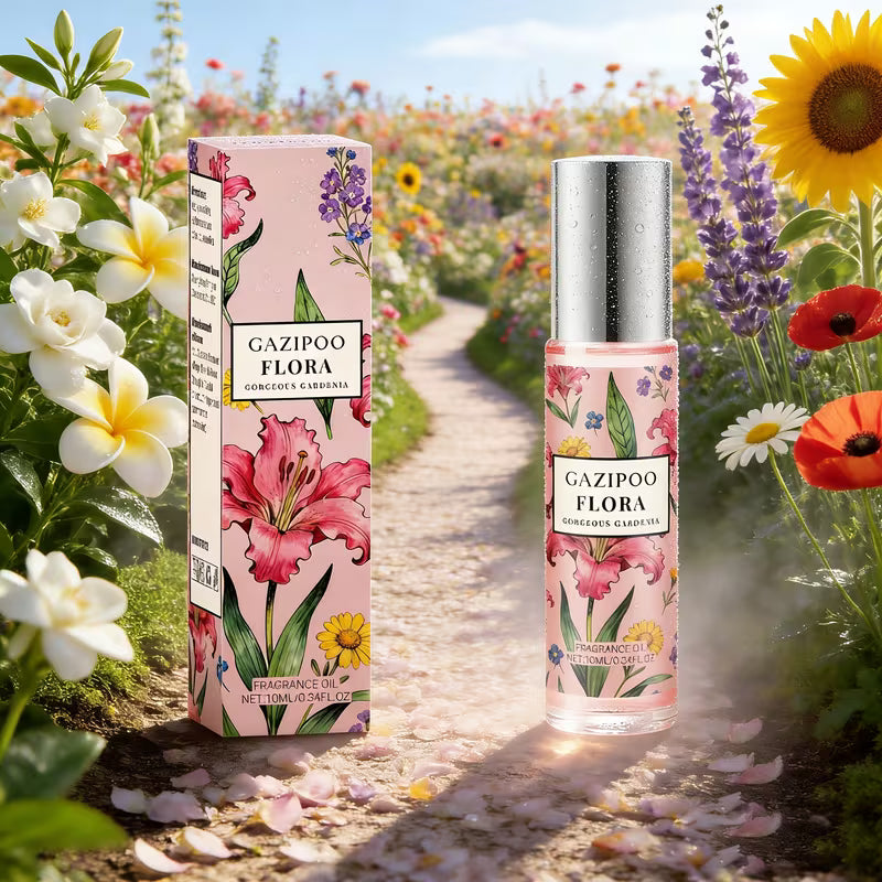 Frangipani Alcohol-Free Women's Roll-On Perfume, Long-Lasting Fresh Natural Fragrance, Gentle and Elegant Floral Notes, Niche High-End Unique Scent, Walking Garden, Portable for Outdoor Travel | Adds a Touch-1