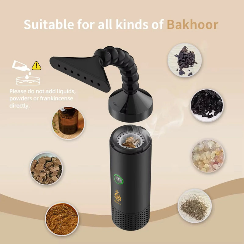 Portable Electric Bakhoor Burner Incense Holder Electric Oud Burner-3
