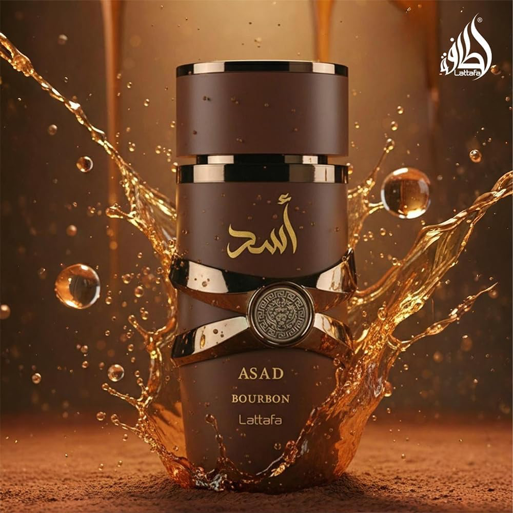 Lattafa Asad Bourbon | Eau de Perfume |  for Men – Vetiver, Vanilla Bourbon & Amber | 100ml-3