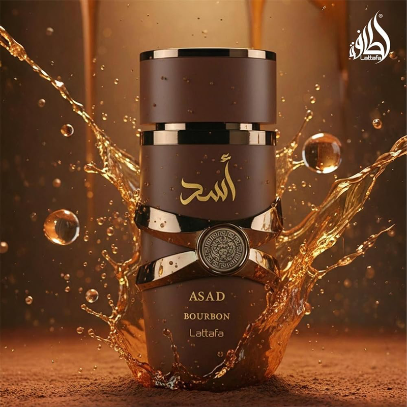 Lattafa Asad Bourbon | Eau de Perfume |  for Men – Vetiver, Vanilla Bourbon & Amber | 100ml-3
