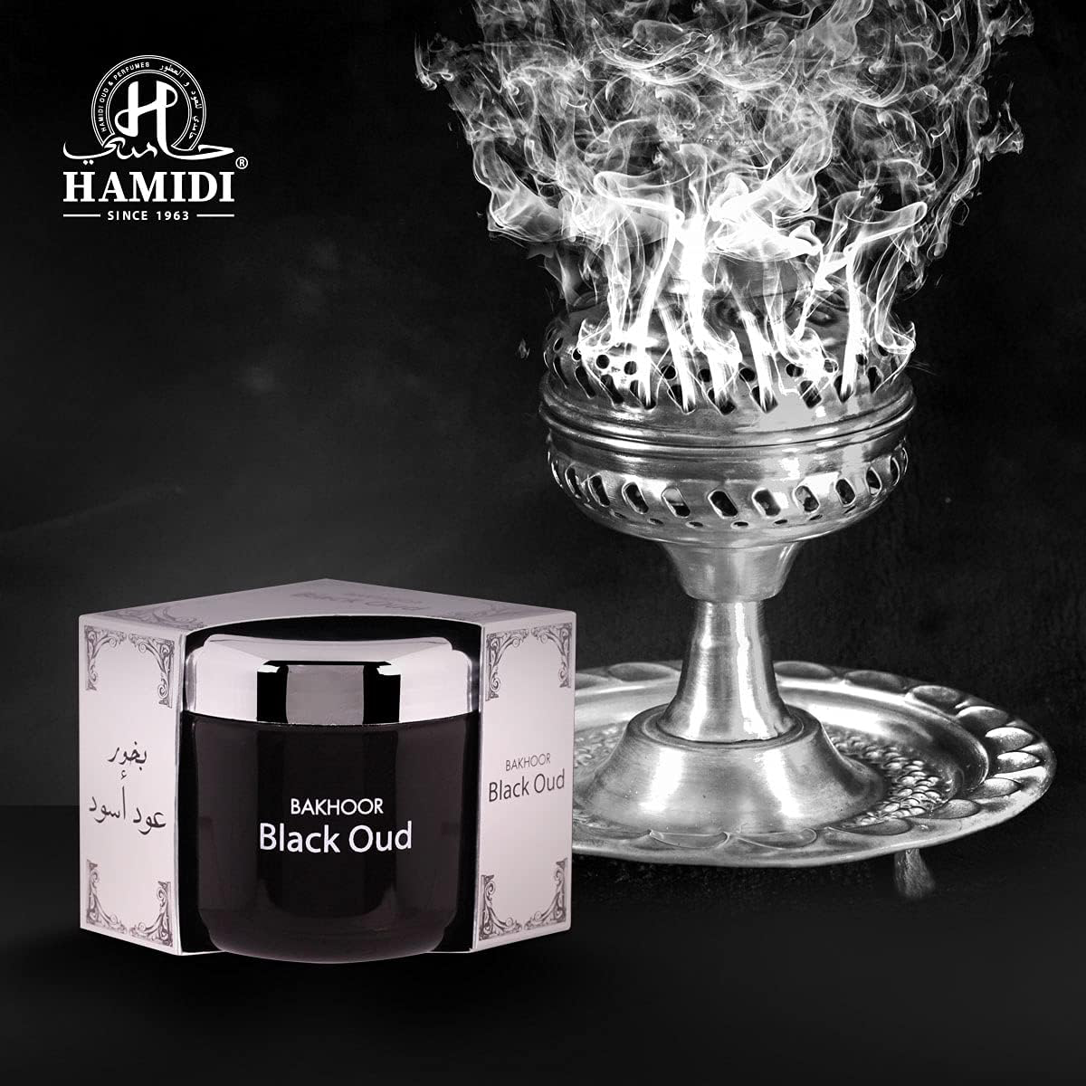 Hamidi Black Oud 100% Pure Oriental Bakhoor 70g,-3