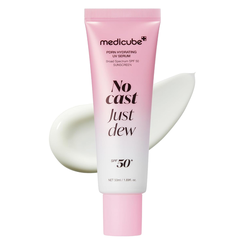 medicube Sunscreen No Cast Just Dew PDRN Hydrating UV Sun Serum, SPF 50-1