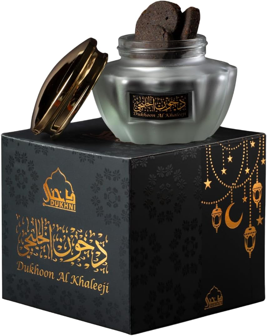 Dukhni Dukhoon Al Khaleeji Oud Bakhoor | Authentic Arabic Bakhoor Incense | 40 gm jar-1