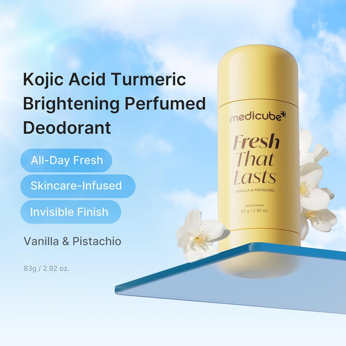 medicube Kojic Acid & Turmeric Aluminum-Free Deodorant for Women & Men