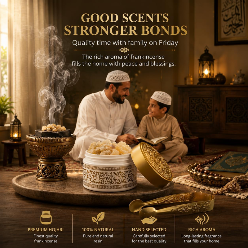 Hojari Luban (Frankincense) Resin Chunks 65g | Premium Omani Boswellia Sacra-5