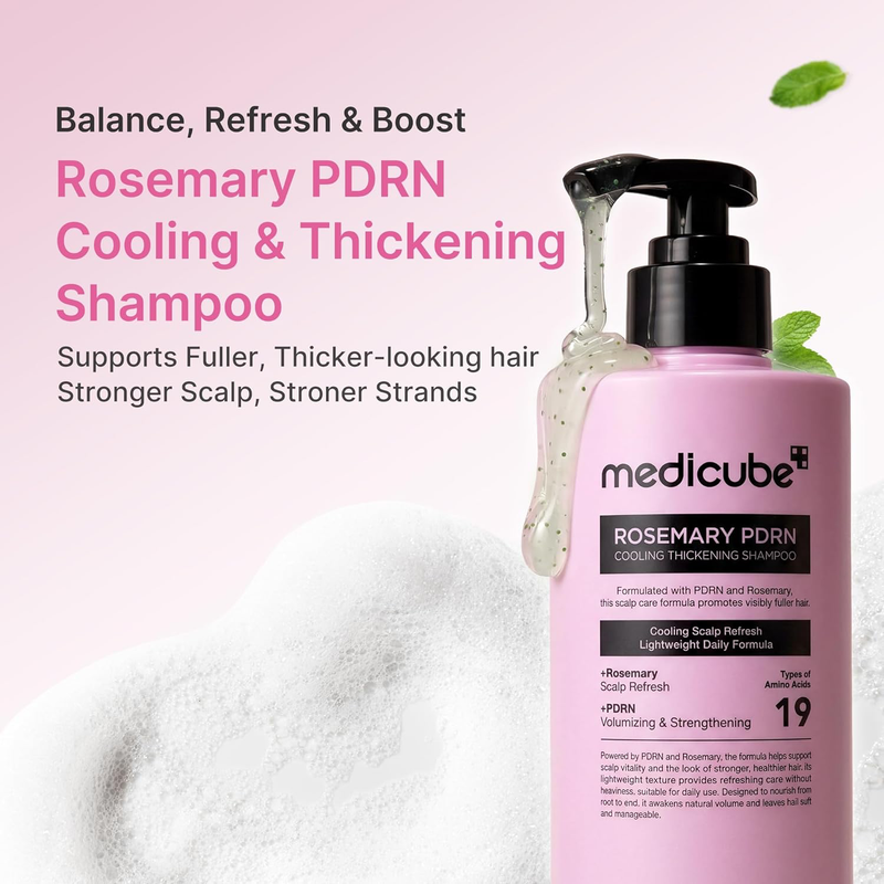 medicube Rosemary PDRN Clarifying Thickening Shampoo, 13.52 fl.oz-2
