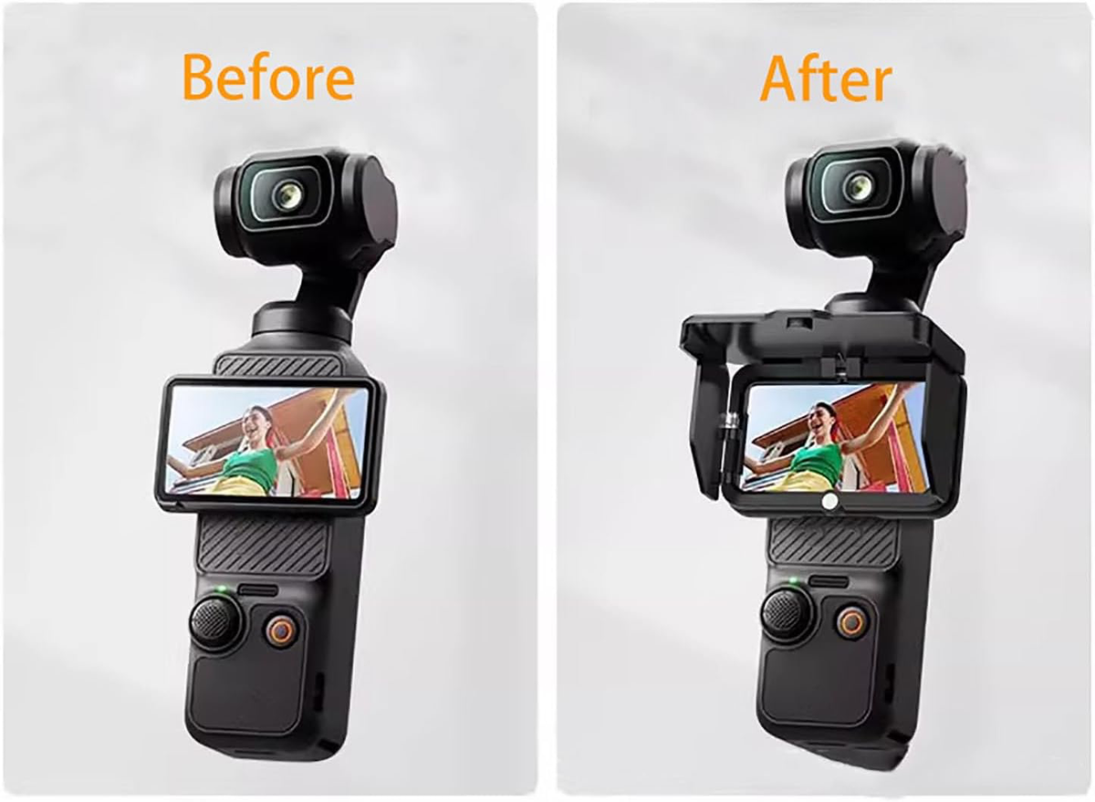 DJI OSMO Pocket 3 Screen Sunshade, 3 Sided Foldable-5