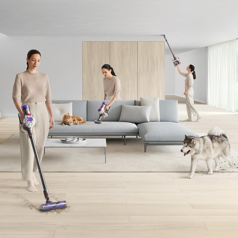 Dyson V8 Absolute, Yellow Silver Cordless Vacuum Cleaner-3