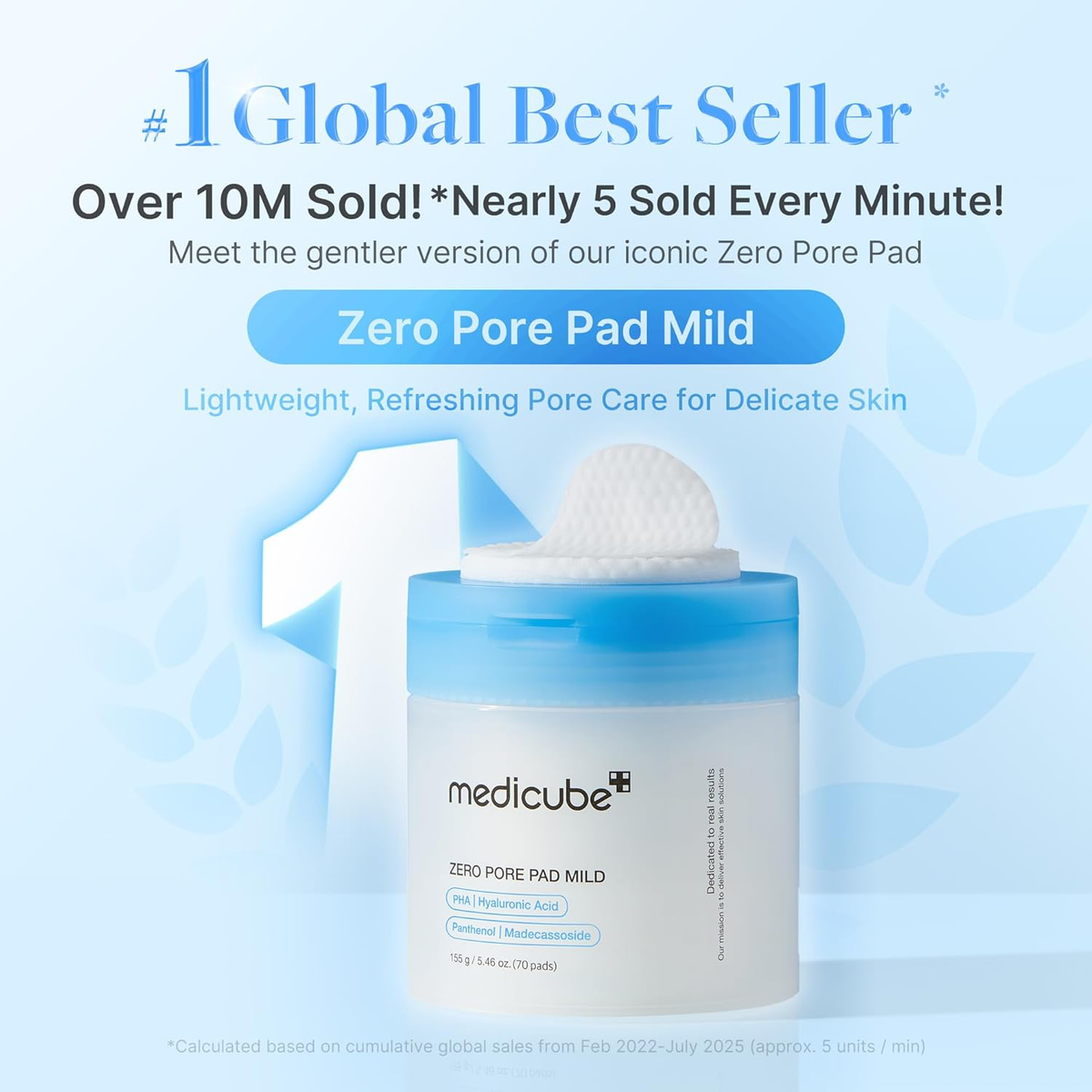 medicube Toner Pads Zero Pore Pad Mild 2.0,  70 Pads