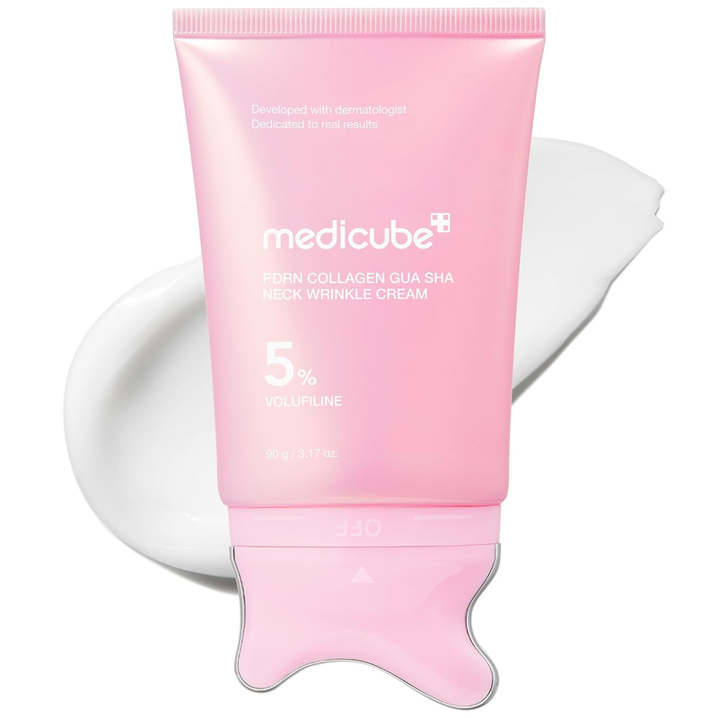 medicube PDRN Collagen Gua Sha Neck Wrinkle Cream, 3.17 oz-1