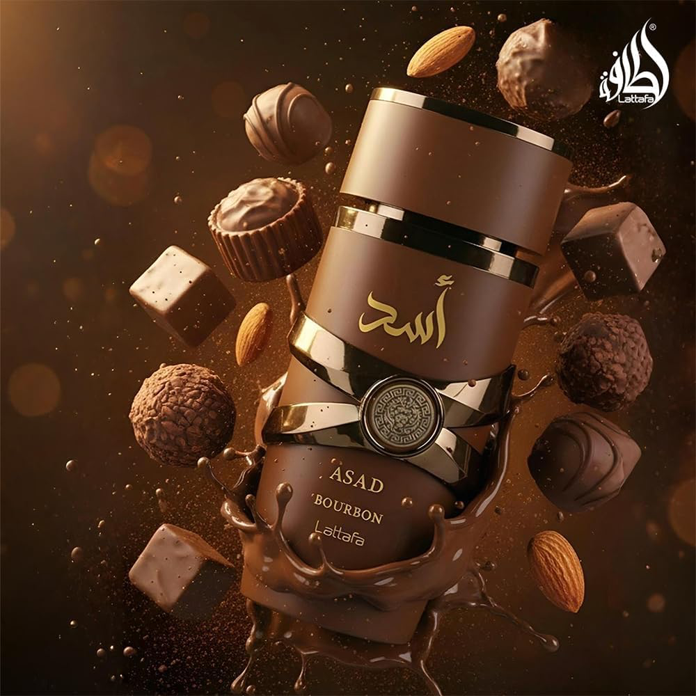 Lattafa Asad Bourbon | Eau de Perfume |  for Men – Vetiver, Vanilla Bourbon & Amber | 100ml-4