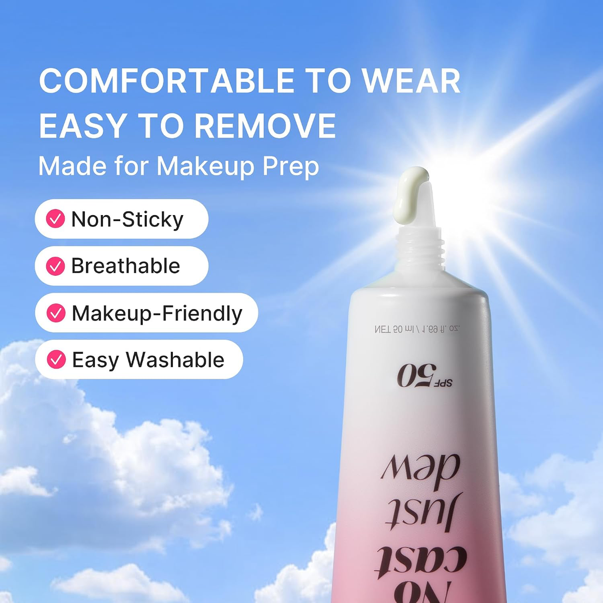 medicube Sunscreen No Cast Just Dew PDRN Hydrating UV Sun Serum, SPF 50-6