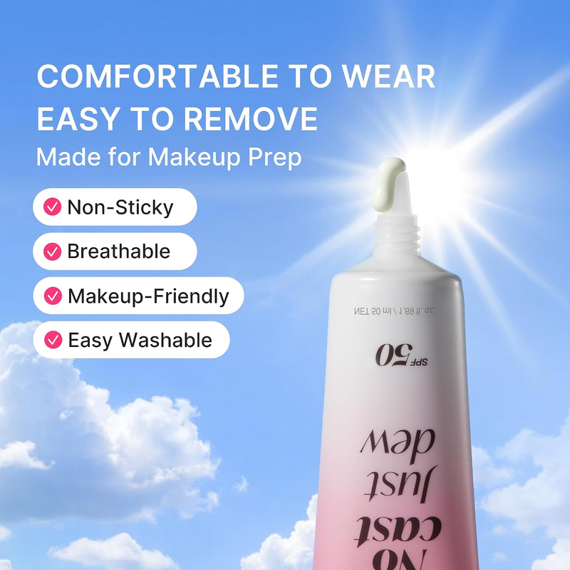 medicube Sunscreen No Cast Just Dew PDRN Hydrating UV Sun Serum, SPF 50-6