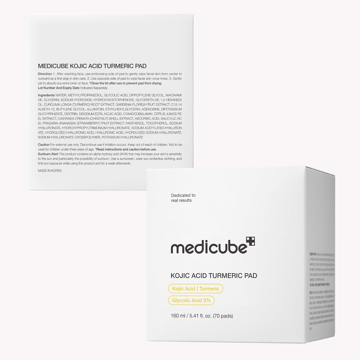 medicube Toner Pads Kojic Acid Turmeric Clarifying Pad, 70 Pads-7