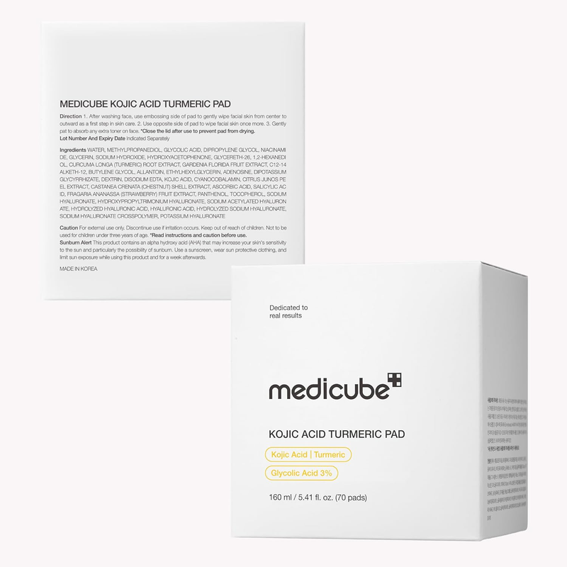 medicube Toner Pads Kojic Acid Turmeric Clarifying Pad, 70 Pads-7