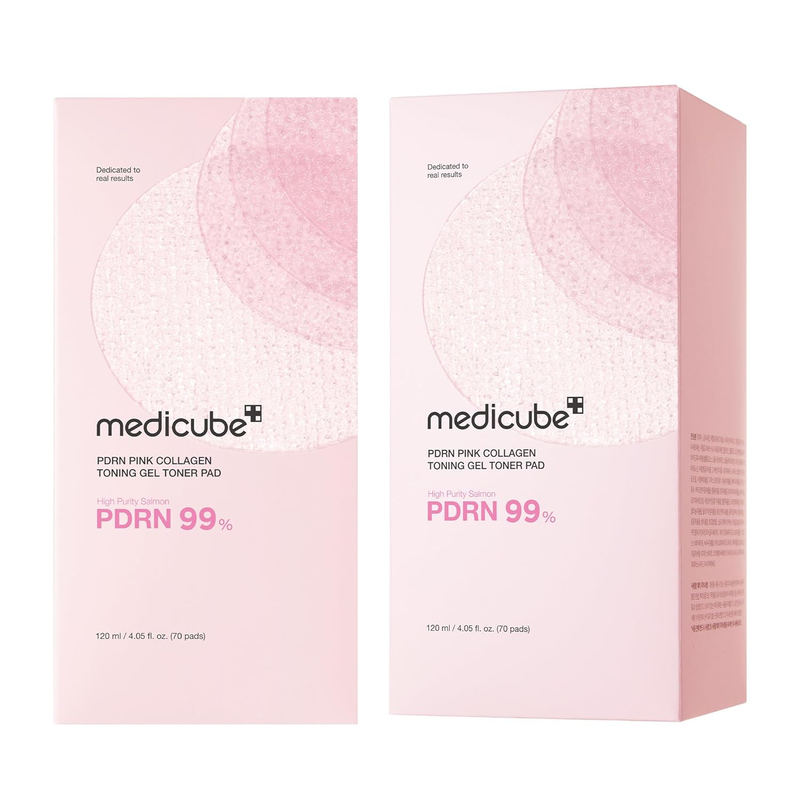 medicube Toner Pads Salmon DNA PDRN Pink Collagen Jelly Pad 70 Pads-9