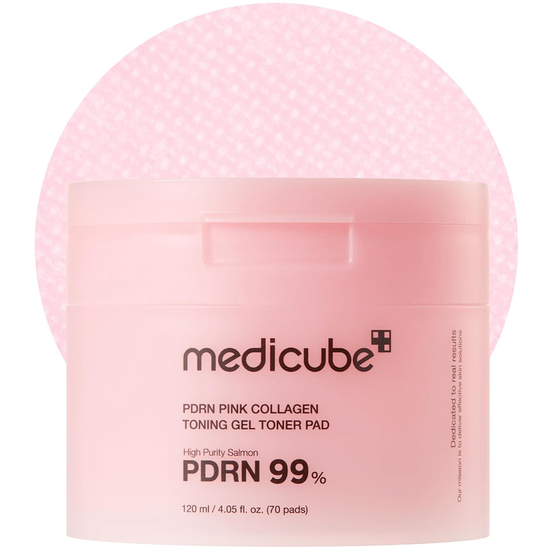 medicube Toner Pads Salmon DNA PDRN Pink Collagen Jelly Pad 70 Pads-1