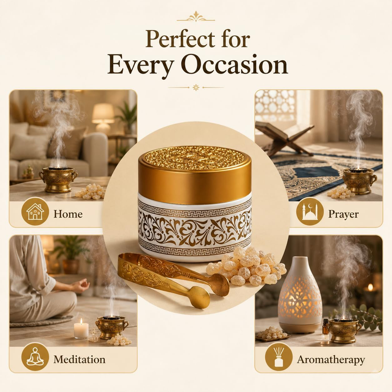 Hojari Luban (Frankincense) Resin Chunks 65g | Premium Omani Boswellia Sacra-7